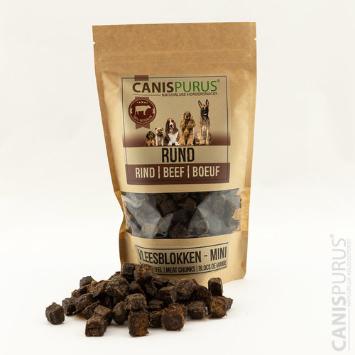 Canis Purus Vleesblokken mini Rund 150 gram
