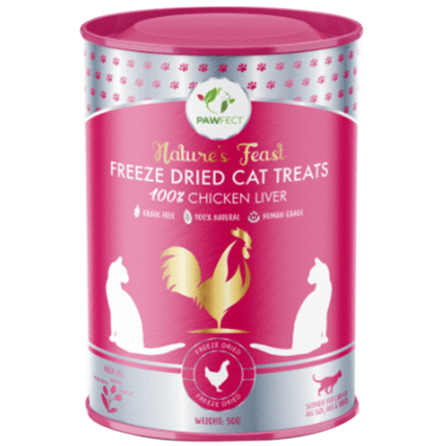 Pawfect Freeze-Dried Cat Treats Chicken Liver Treats 50 gram