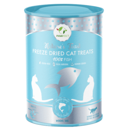 Pawfect Freeze-Dried Cat Treats Fish Treats 50 gram