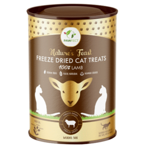 Pawfect Freeze-Dried Cat Treats  Lamb Treats 50 gram