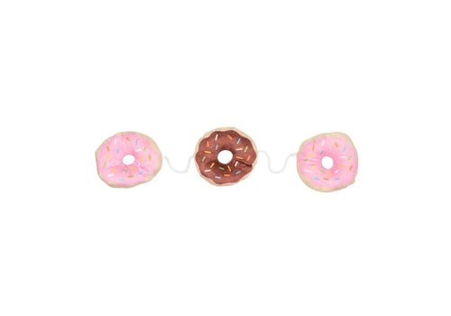 FuzzYard Cat Toy – Donuts 3 on a string