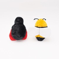 Crinkle 2-pack Bee and Ladybug