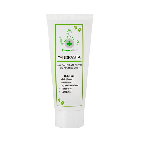 TraumaPet Tandpasta 75 ml met Colloïdaal Zilver en Tea Tree Olie