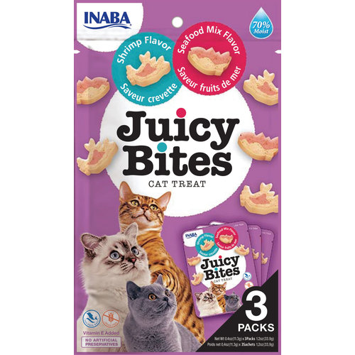 Inaba Juicy Bites Cat Shrimp & Seafood Mix