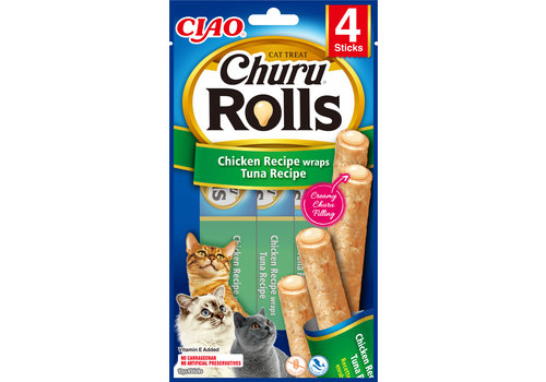 Inaba Churu Rolls Cat Chicken Wraps Tuna