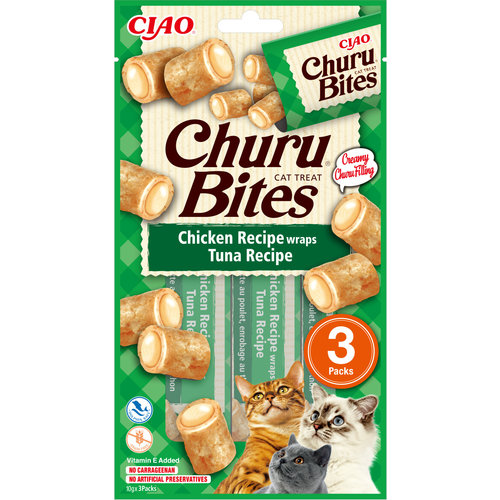 Inaba Bites Cat Chicken Wraps Tuna