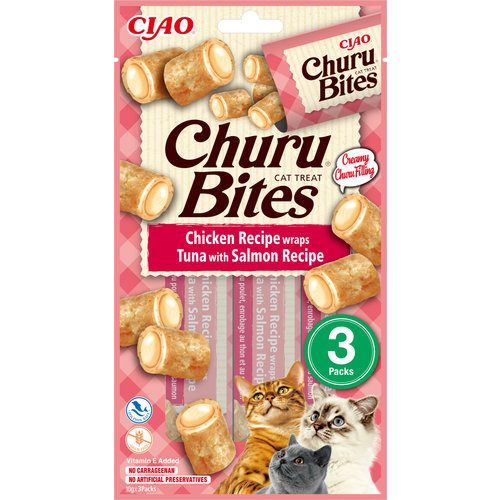 Inaba Bites Cat Chicken Wraps Tuna With Salmon