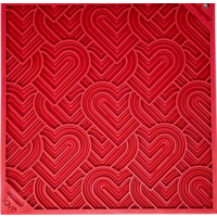 Sodapup Heart Lickmat Red