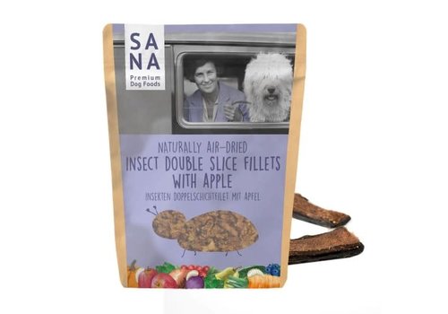 Sanadog Insect Double Slice Fillets with Apple 100 gram
