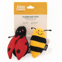 2-Pack Ladybug and Bee for cats