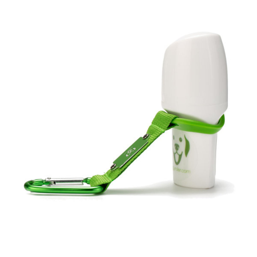 Sueda Caramel Hondenpoepzakhouder - Echt Leer Met Rits En Karabijnhaak + 1 Rol 20 Zakjes Gratis, 8x5x5 Cm