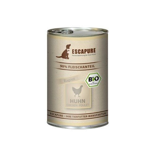 Escapure Natvoer blik BIO kip 400 gram