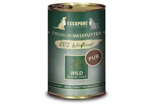 Escapure Natvoer blik wild PUUR 400 gram