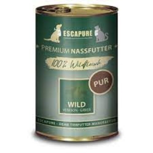 Escapure Natvoer blik wild PUUR 400 gram