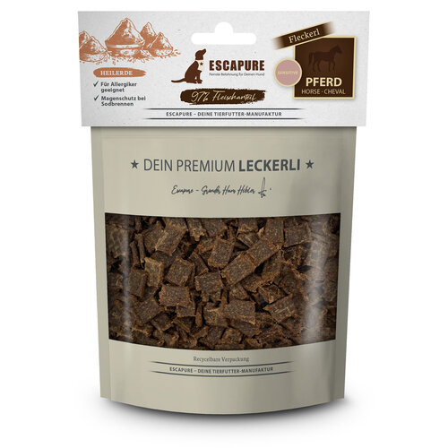 Escapure Fleckerl paard met heilaarde 150 gram