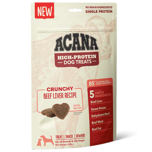 Acana High Protein Dog Treats Beef 100 gram