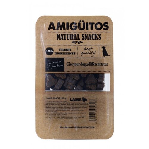 Amiguitos Dogsnack Lam (kip, varken & vis) 100 gram