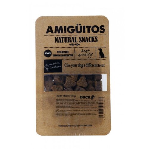 Amiguitos Dogsnack Eend (kip, varken & vis) 100 gram