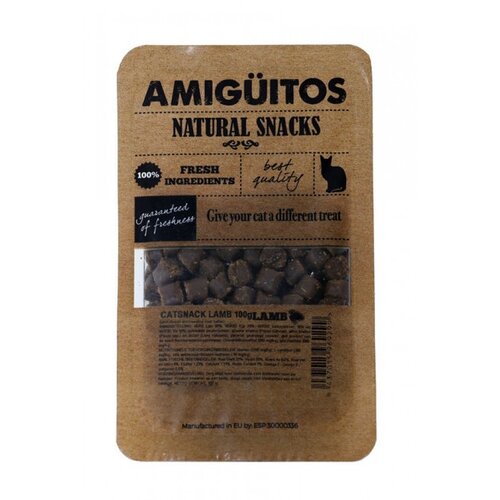 Amiguitos Catsnack Lam (kip, vis & varken) 100 gram