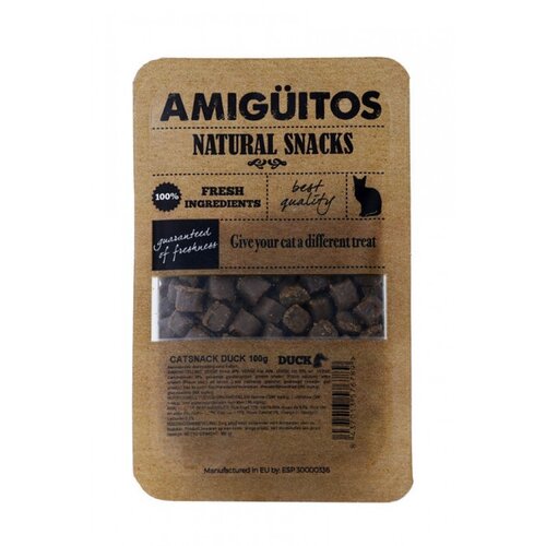 Amiguitos Catsnack Eend (kip, vis & varken) 100 gram