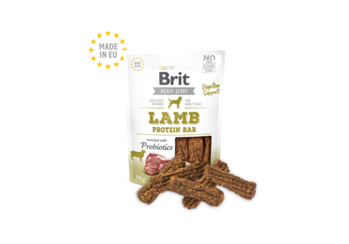 Brit Meaty Jerky Kip & Lam Protein Bar 80 gram