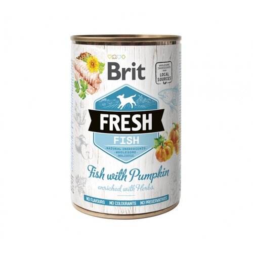 Brit Fresh Blikvoer Vis met Kip en Pompoen 400 gram