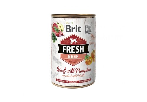 Brit Fresh Blikvoer Rund met Pompoen 400 gram