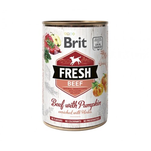 Brit Fresh Blikvoer Rund met Pompoen 400 gram