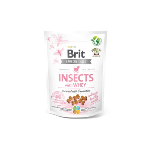Brit Crunchy Snack Puppy Insect & Wei 200 gram