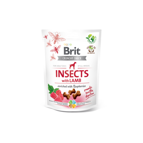Brit Crunchy Snack Insect & Lam 200 gram
