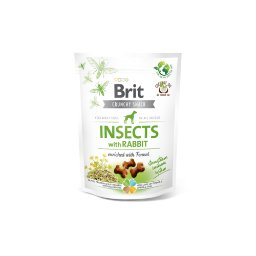 Brit Crunchy Snack Insect & Konijn 200 gram