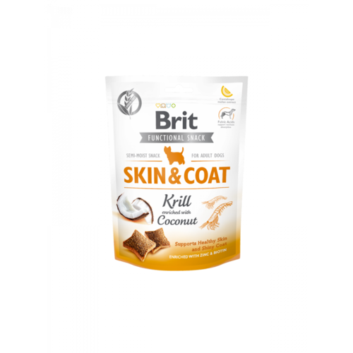 Brit Care Funct. Snack Skin & Coat Kril 150 gram