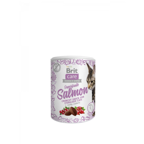 Brit Care Cat Snack Superfruits Zalm 100 gram