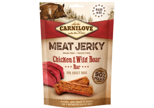 Carnilove Jerky Kip & Wild Zwijn Bar 100 gram