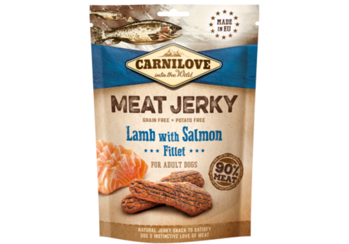 Carnilove Jerky Kalkoen, Kip, Lam & Zalm Fillet 100 gram