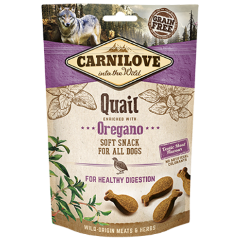 Carnilove Hond Soft Snack Kwartel met Oregano 200 gram