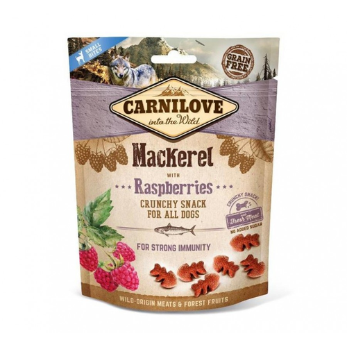 Carnilove Hond Crunchy Snack Makreel met Frambozen 200 gram