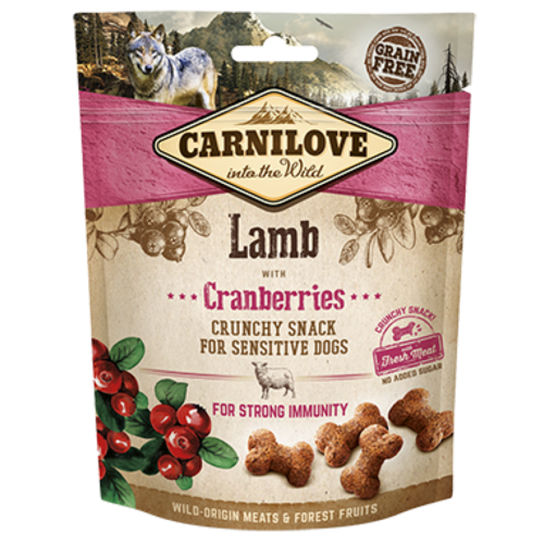 Carnilove Hond Crunchy Snack Lam met Cranberries 200 gram