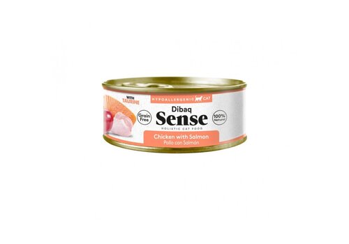 Dibaq Sense Kat Blikvoer Kip & Zalm 70 gram