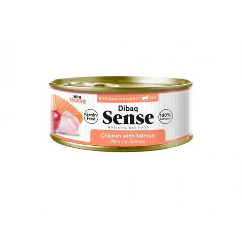 Dibaq Sense Kat Blikvoer Kip & Zalm 70 gram