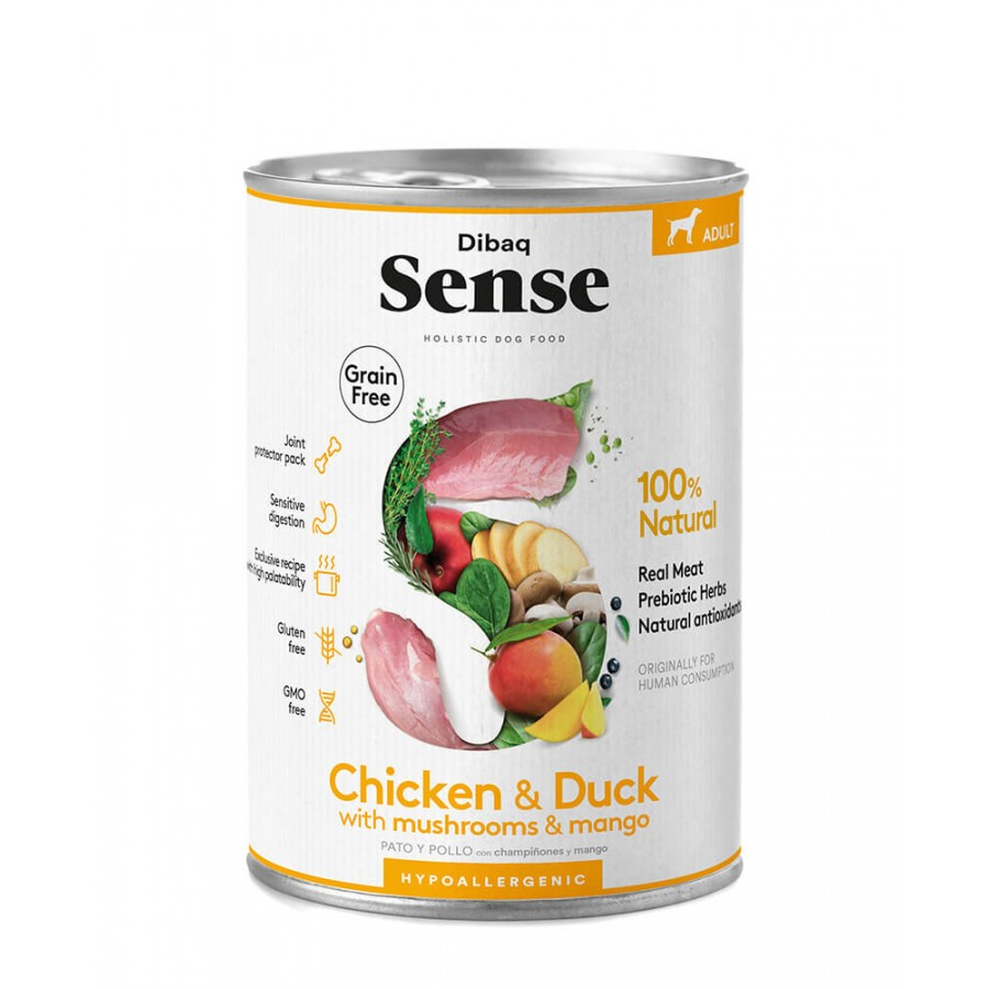 Sense Blikvoer Kip & Eend 380 gram