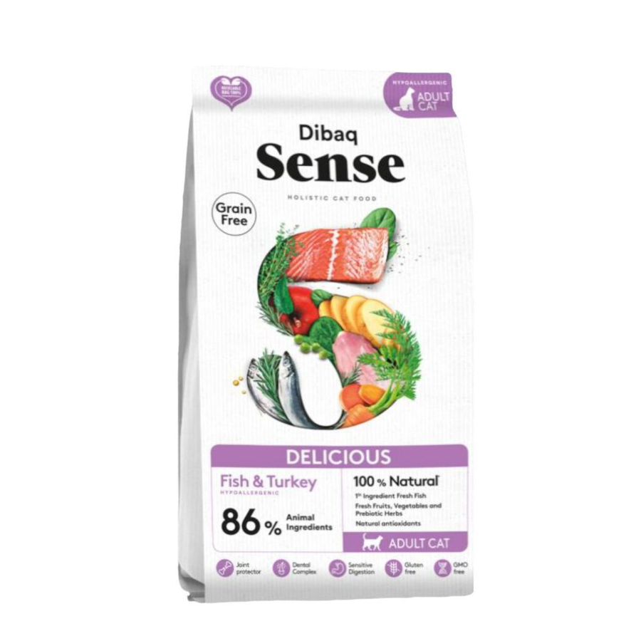 Sense Kat Delicious Vis & Kalkoen