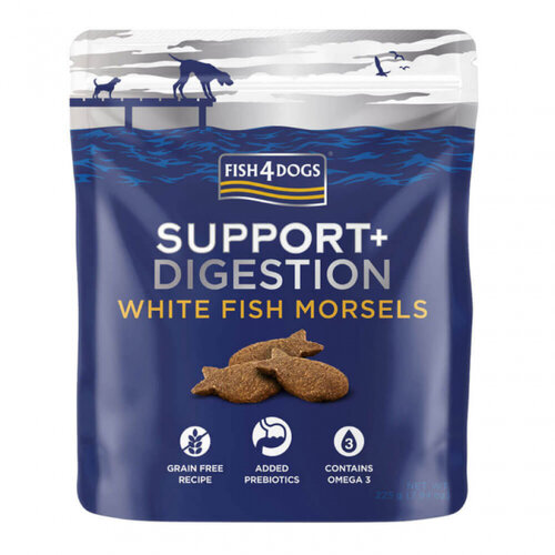 Fish4Dogs Digestion White Fish Morsels 225 gram