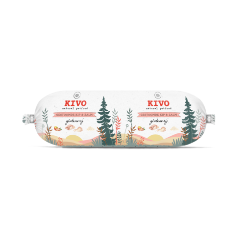 Kivo Houdbare worst kip&zalm 600 gram