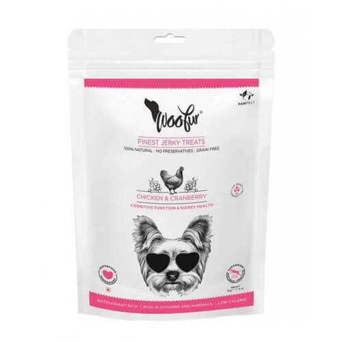 Pawfect Woofur Air-Dried Treats Chicken & Cranberry
