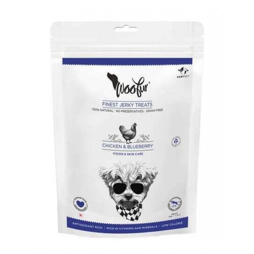 Pawfect Woofur Air-Dried Treats Chicken & Blueberry