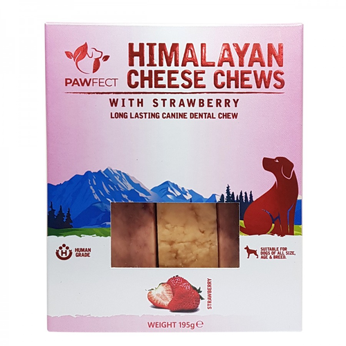 Pawfect Chew Bar with Strawberry 3 x 65 gram