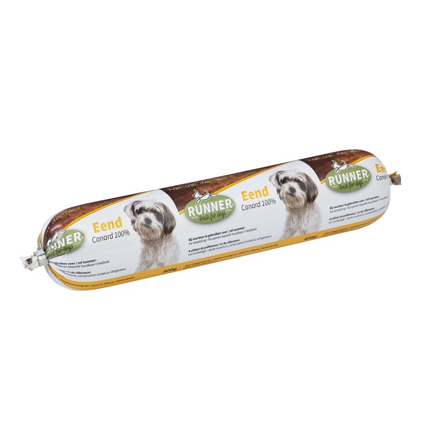 100% worst eend & rijst 400 gram