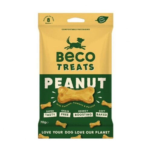 Beco Pets Treats Peanut with Coconut & Turmeric 70 gram