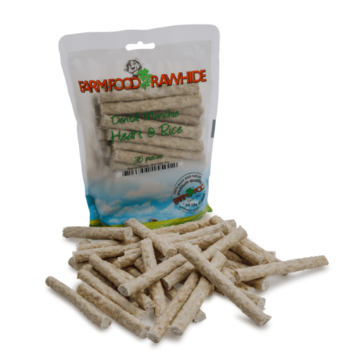 Farmfood Rawhide Dental Munchie Snack Hart 35 stuks